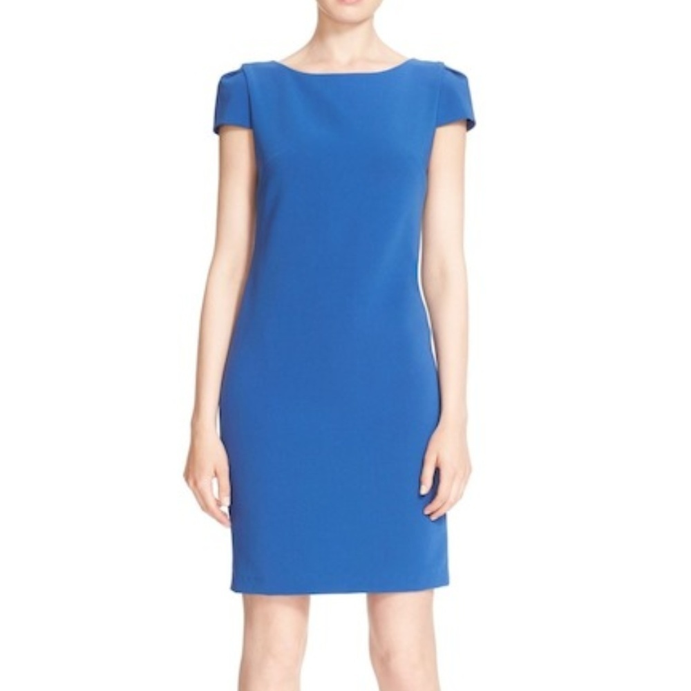 Alice + Olivia Hollis Puff Sleeve Sheath Dress 0